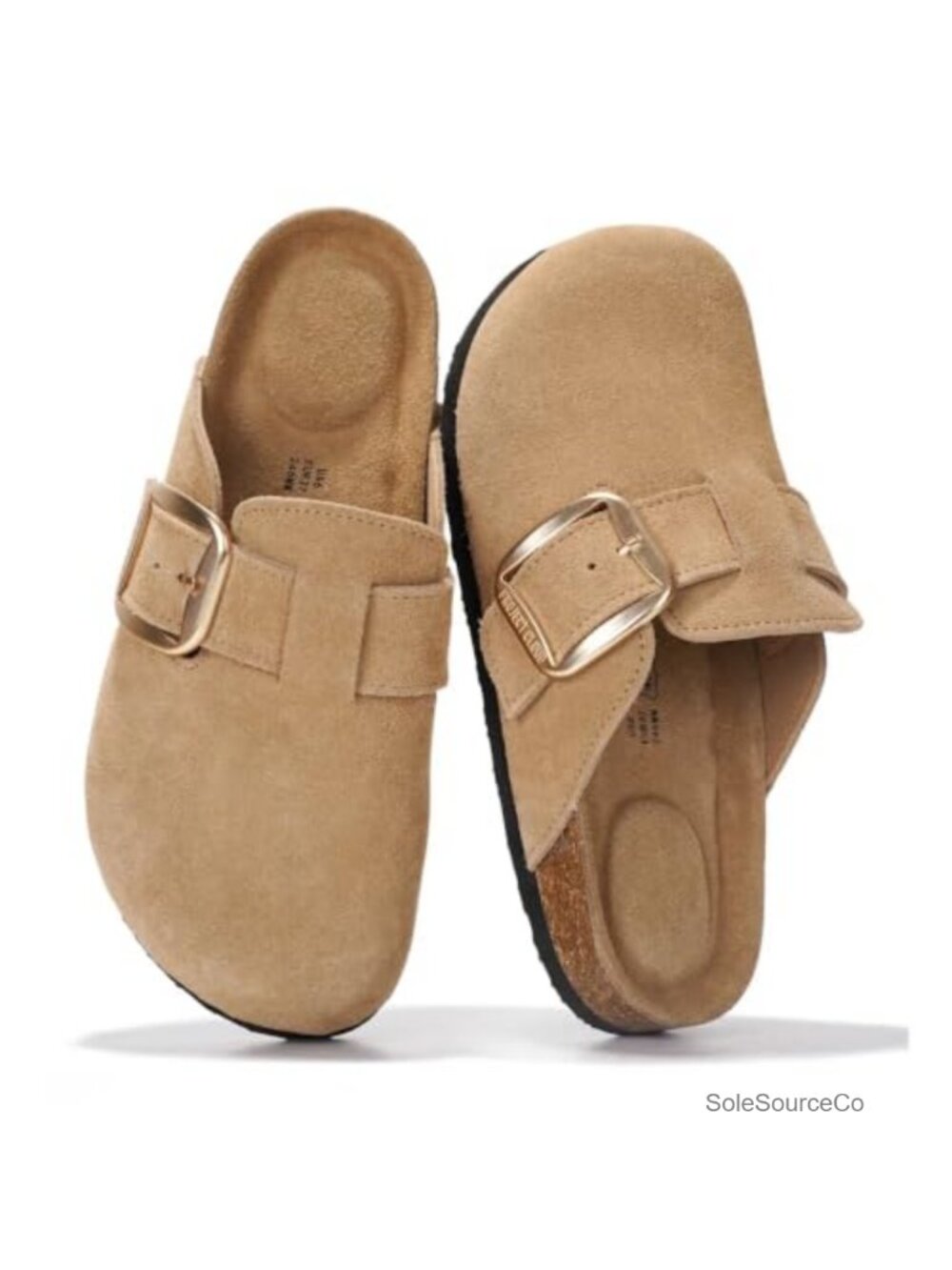 Genuine Leather Clogs for Women Memory Foam Platform Slip Resistant Mules